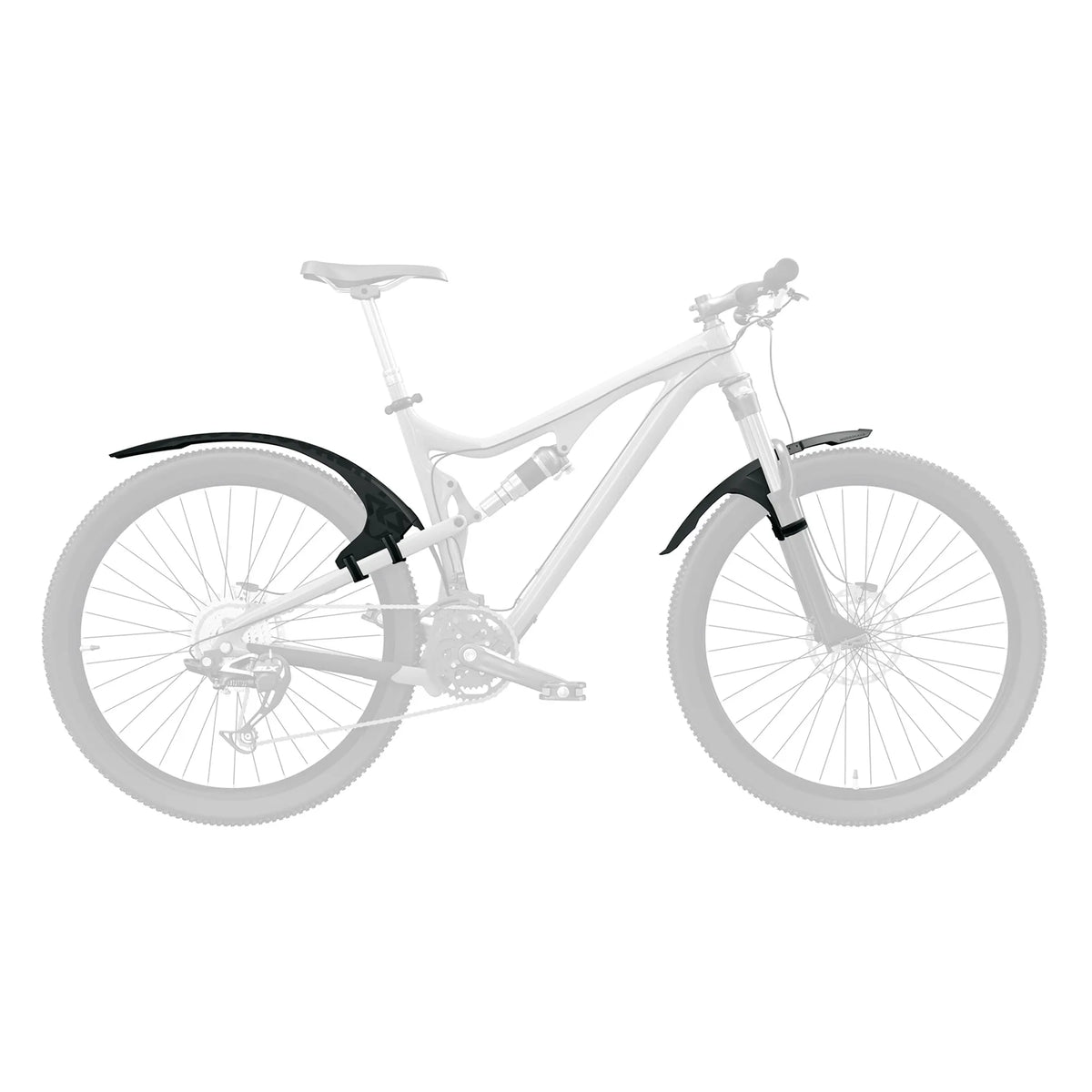 SKS Mudrocker Rear Mudguard SKMUDROKR - MTB Fender for 27.5"-29" Wheels with Extender