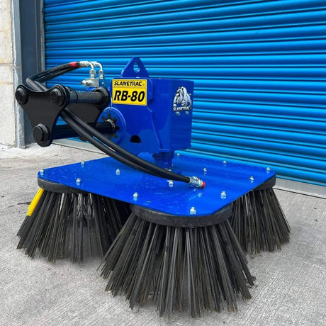 Slanetrac RB80 Mini Digger Block Paving Brush Cleaner Attachment