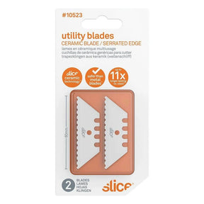 Slice 10524 Replacement Blades - Rounded Ceramic Safety Blades (2-Pack)