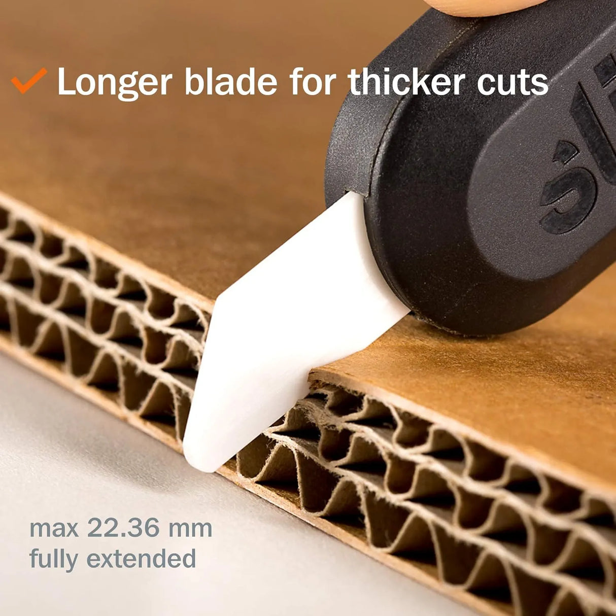 Slice 10526 Utility Knife Blades - Rounded Tip Ceramic Safety Blades (3-Pack)