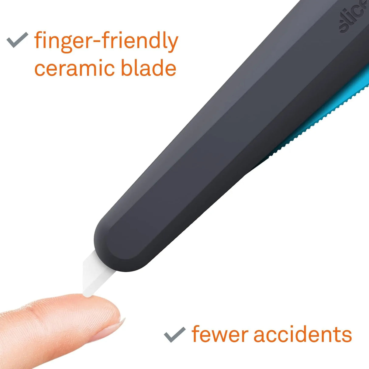 Slice 10564 Smart-Retracting Squeeze-Trigger Utility Knife - Finger-Friendly Ceramic Blade