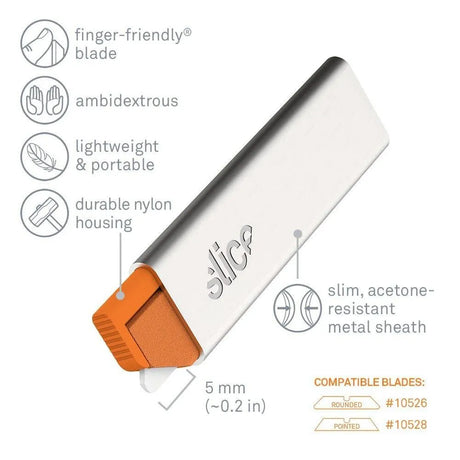 Slice 10585 Manual Cardboard Cutter - Safety Ceramic Blade with Nylon Handle