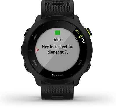 Garmin Forerunner 55 GPS Smartwatch Grey | Lightweight, Long Battery Life, Advanced Training Features