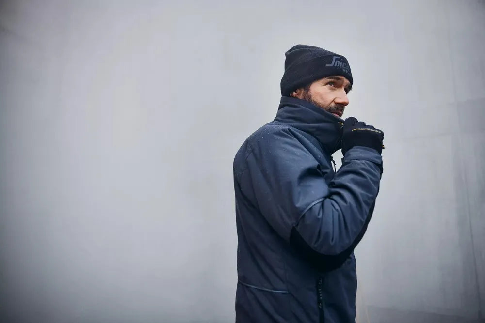 Snickers 1158 AllroundWork Navy/Black Winter Jacket  Medium - Insulated & Water-Repellent Workwear