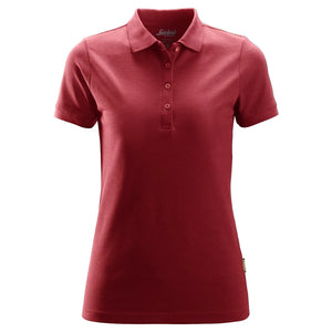 Snickers 2702 Women’s Red Polo Shirt 