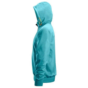 Snickers Logo Full Zip Hoodie Aqua Blue