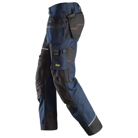 Snickers 6214 RuffWork Canvas Work Trousers (Navy/Black) 