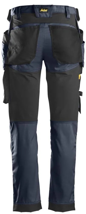 Snickers 6241 AllRoundWork Stretch Trousers Holster Pockets - Navy/Black