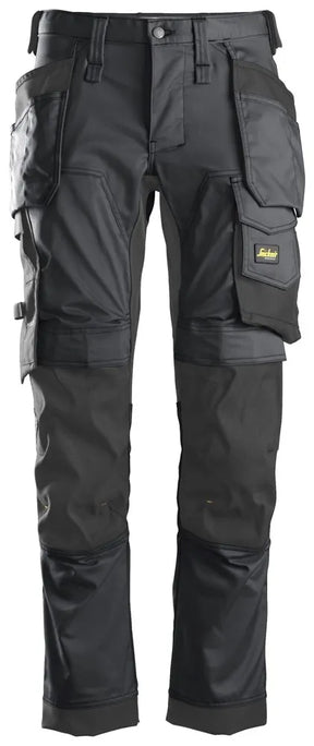 Snickers 6241 AllRoundWork Stretch Trousers Holster Pockets - Grey/Black