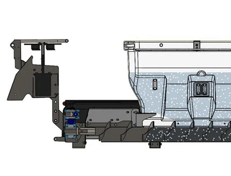 SnowEx Helixx Poly Hopper Salt Spreader 11790