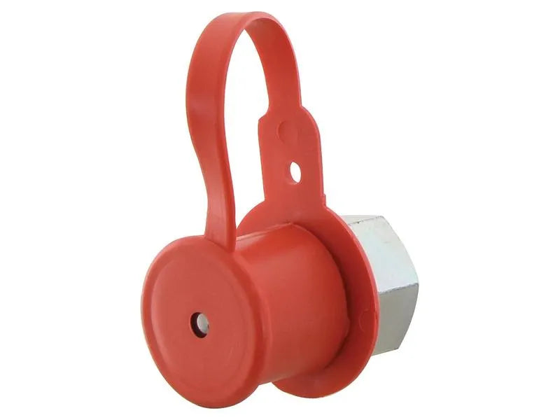 Sparex Red PVC Dust Cap - Fits 1/2" Male Coupling | Durable & Protective
