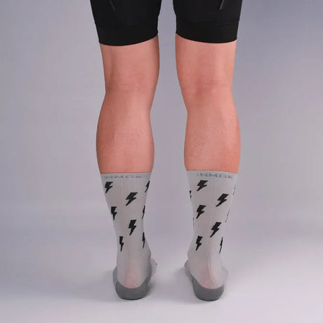 NMDK Speed Demon Socks - Vapour Grey | High-Performance PROLEN Yarn Cycling Socks