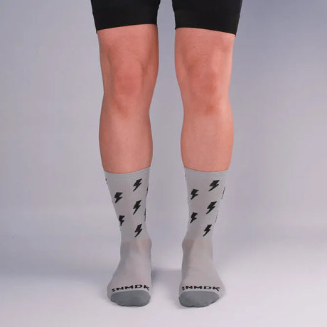 NMDK Speed Demon Socks - Vapour Grey | High-Performance PROLEN Yarn Cycling Socks