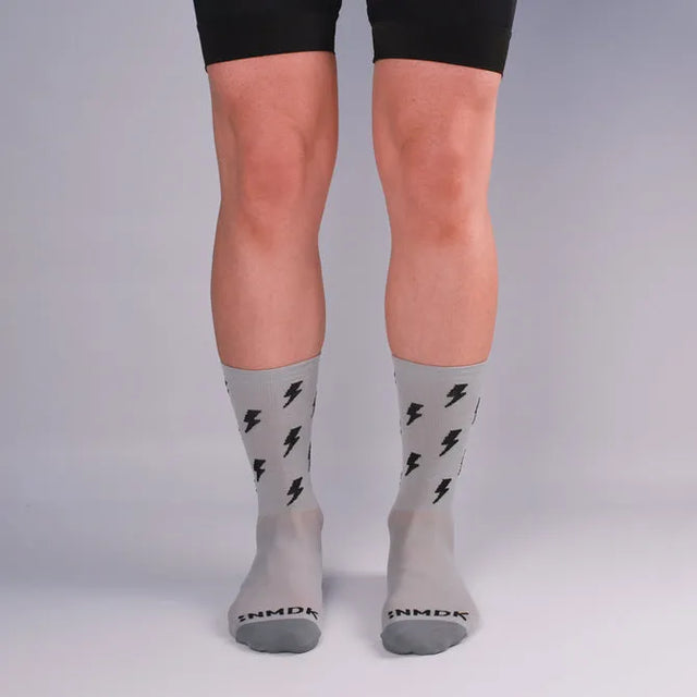 NMDK Speed Demon Socks - Vapour Grey | High-Performance PROLEN Yarn Cycling Socks