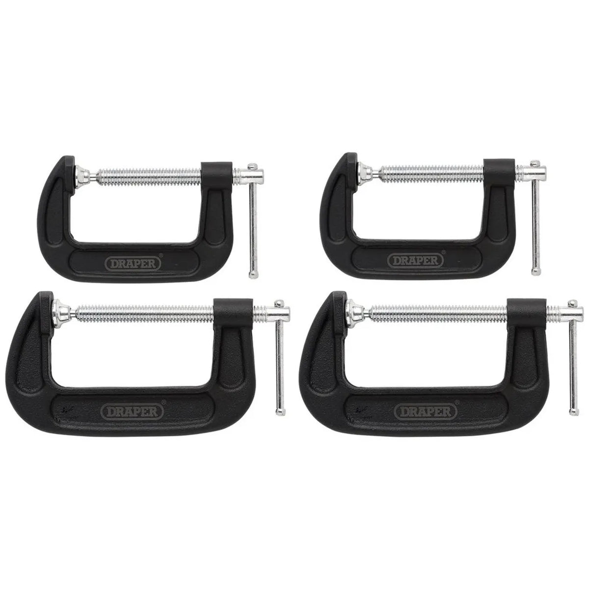 Draper Heavy Duty G-Clamp Set (4 Piece)