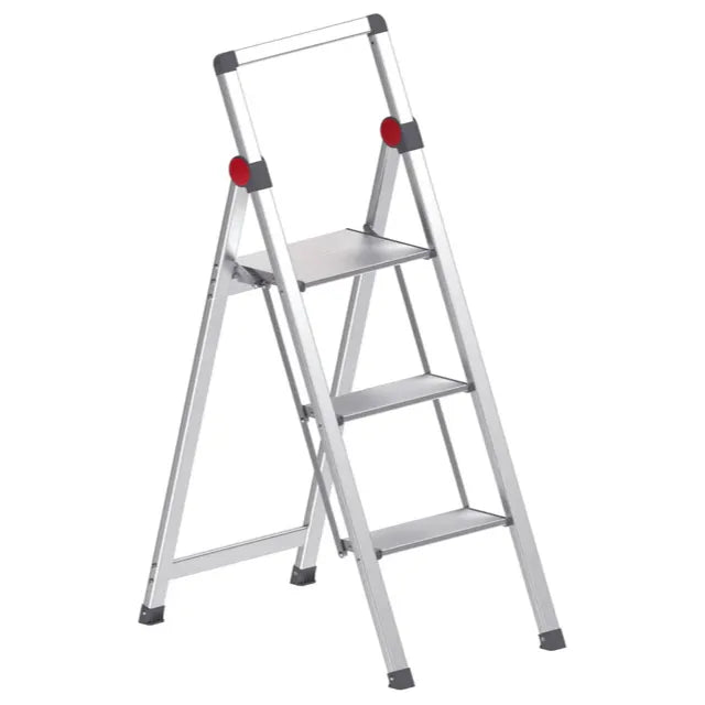 Ard 3 Step Aluminium Slim Step Ladder with Hand Rail