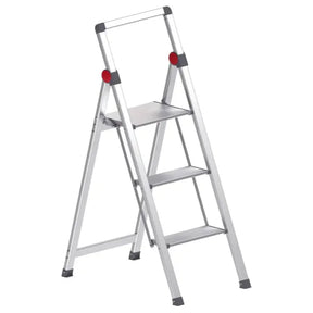 Ard 3 Step Aluminium Slim Step Ladder with Hand Rail