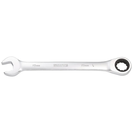Draper Metric Ratcheting Combination Spanner, 19mm