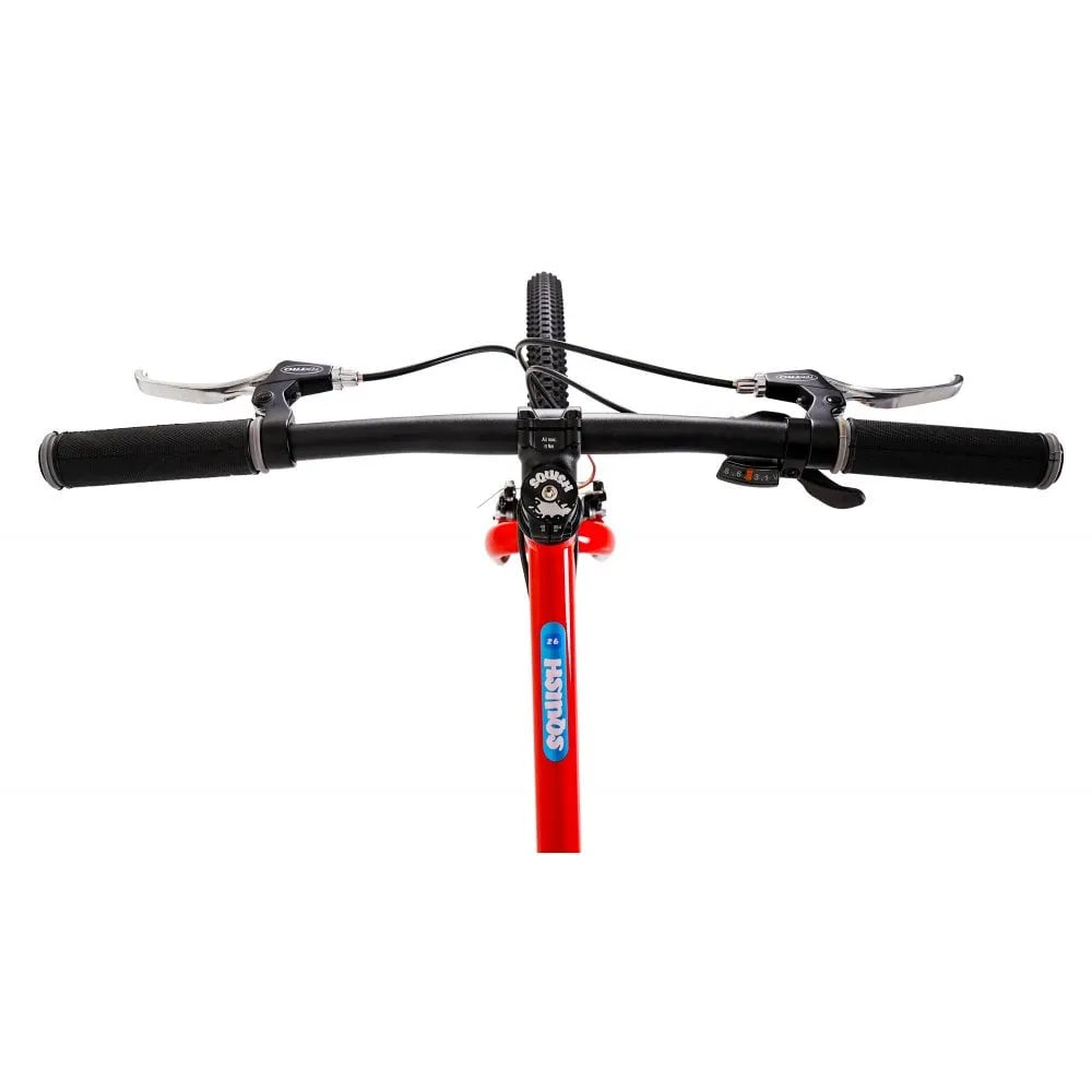 Squish 26" Kids Bike 13" Frame - Lightweight Alloy Frame, 8-Speed Shimano, Red