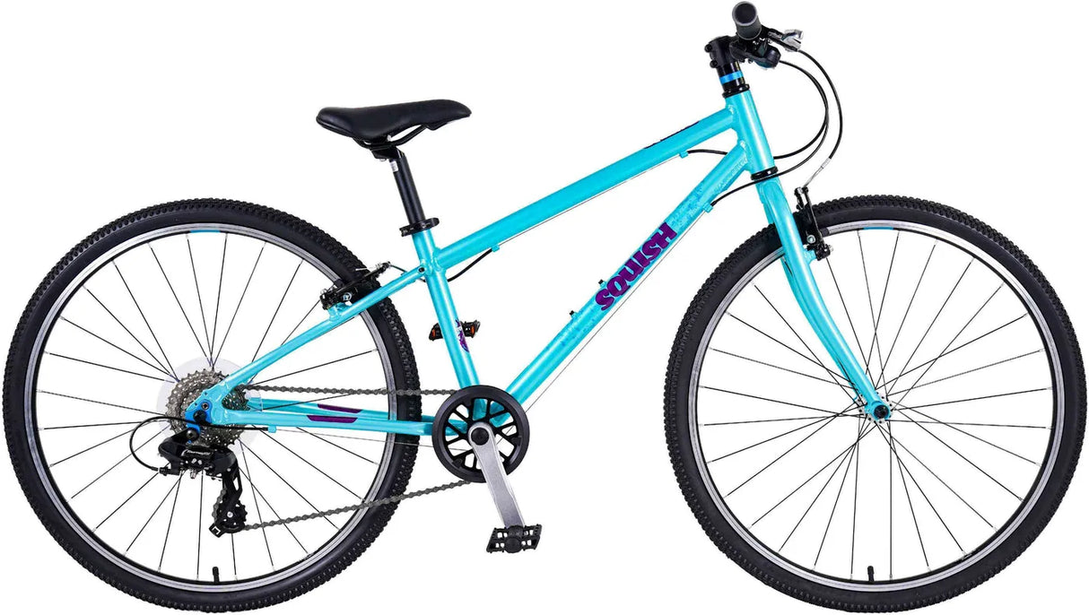 Squish 26" Aqua - Lightweight 15" Frame Kids Bike with Shimano 8-Speed
