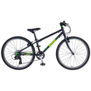 Squish Dark Grey 24" Kids Bike | 11" Frame, Lightweight Aluminium, 8-Speed Gears for Ages 8-11
