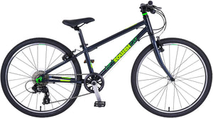 Squish Dark Grey 24" Kids Bike | 11" Frame, Lightweight Aluminium, 8-Speed Gears for Ages 8-11