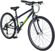 Squish Dark Grey 24" Kids Bike | 11" Frame, Lightweight Aluminium, 8-Speed Gears for Ages 8-11