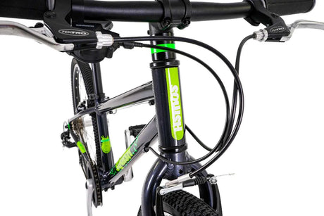 Squish Dark Grey 24" Kids Bike | 11" Frame, Lightweight Aluminium, 8-Speed Gears for Ages 8-11