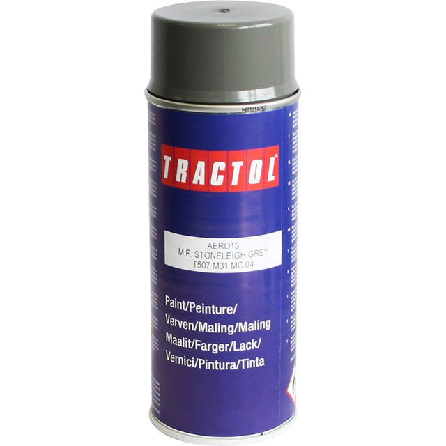 Tractol Paint 400ml Spray Can Stoneleigh Grey