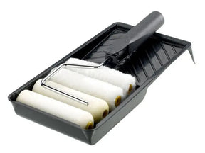 Stanley Tools 100mm (4") Paint Roller Kit with 4 Sleeves - STASTRMS1LL