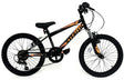 Ignite Stealth Boys 20" Bike - 6-Speed Shimano, Front Suspension, Matt Black/Orange