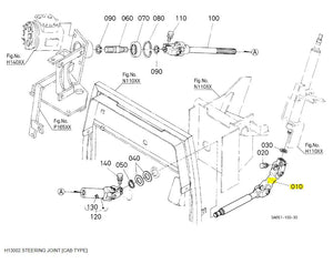 Kubota Universal Joint 3A751-63360 - OEM Steering Joint for M-Series Cab Tractors