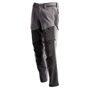 Mascot Ultimate Stretch Trousers with Kneepad Pockets Grey/Black