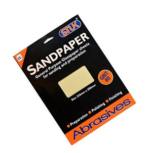 STUK 80 Grit Sandpaper - Medium Grade, 280x230mm | High-Quality Abrasive Paper