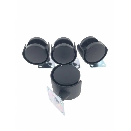 Swivel Castor for Furniture 4 x 40mm Black