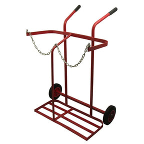 SWP Twin Oxygen/Propane Cylinder Trolley 1268 - Heavy-Duty Gas Cylinder Transport Solution