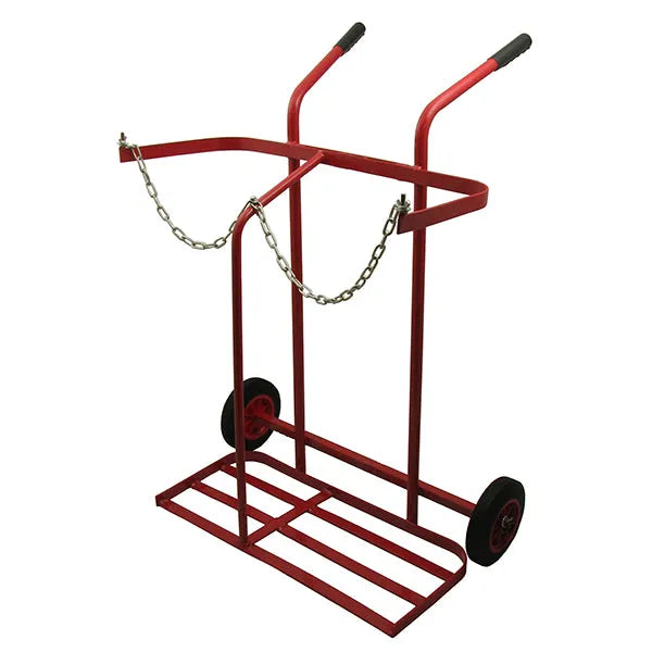 SWP Twin Oxygen/Propane Cylinder Trolley 1268 - Heavy-Duty Gas Cylinder Transport Solution