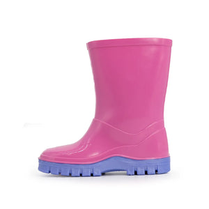 Swampmaster Junior Tractor Wellington Wellies Boot Pink/Lilac