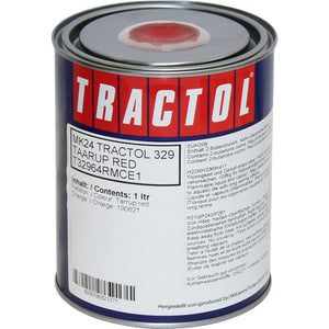Tractol Taarup Red High Gloss Finish Paint (T32764R) 1 Litre - Durable Agricultural & Construction Equipment Coating - MK24