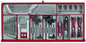 Teng Tools 38" Roller Cabinet TT Tool Kit 205 Pieces Red