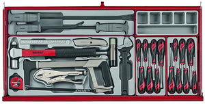 Teng Tools 38" Roller Cabinet TT Tool Kit 205 Pieces Red