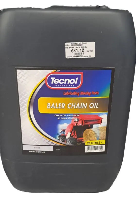 Tecnol Baler Chain Oil SAE 30 - 20L High-Performance Chain Lubricant for All Balers