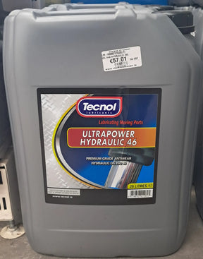Tecnol Ultrapower Hydraulic Oil 46 20L | Heavy-Duty ISO VG 46 Hydraulic Fluid