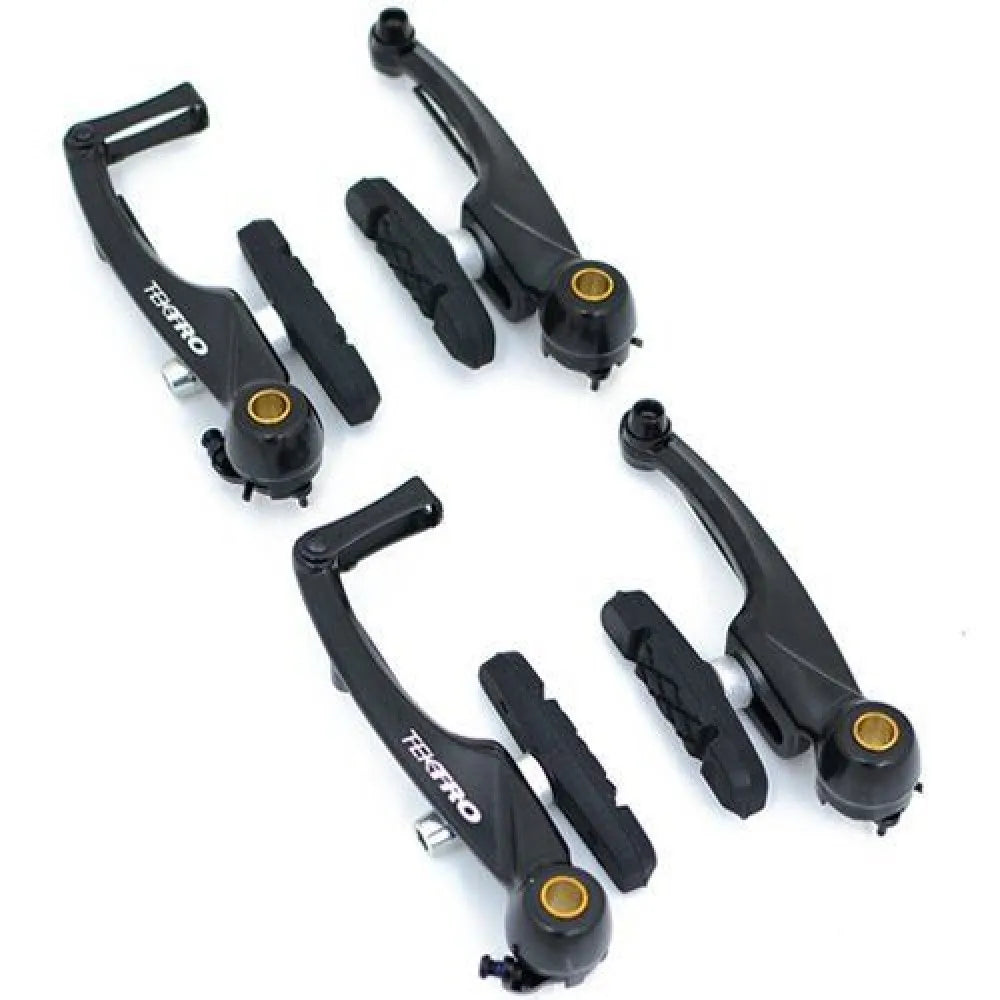 Tektro V-Brakes Black (Set of 4) - Reliable Stopping Power for V-Brake Bikes