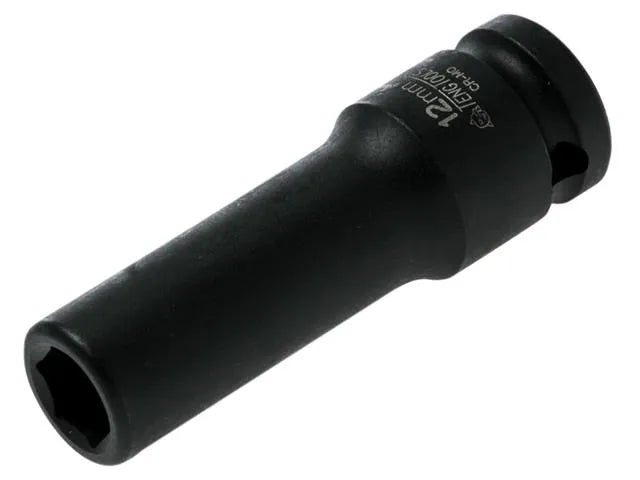 Teng Tools Deep Impact Socket Hexagon 6 Point 1/2" Drive 12mm