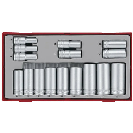 Teng Tools 3/8" Socket Set 12 pt (16 pcs)