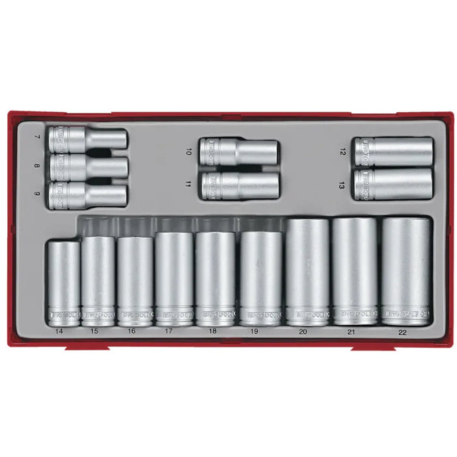 Teng Tools 3/8" Socket Set 12 pt (16 pcs)