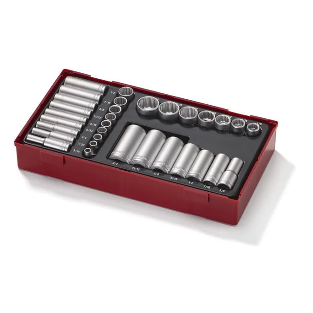 Teng Tools 1/4" & 3/8" Socket Set (32Pcs)