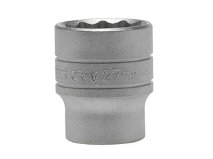 Teng Tools 12 Drive 27mm Standard Socket, 12-Point