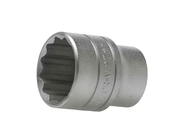 Teng Tools 12 Drive 27mm Standard Socket, 12-Point